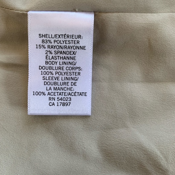 Banana Republic Tan/Brown Double Two Button Petite 0P Blazer - Picture 3 of 4